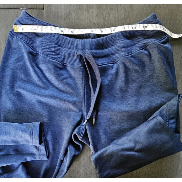 Under Armour Women's Storm Cropped Blue Sweatpants Small Heathered Blue - Picture 3 of 7